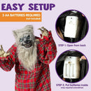 JOYIN 63in Halloween Animated Standing Werewolf
