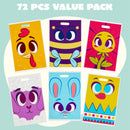 JOYIN 72 Easter Tote Bags Handles