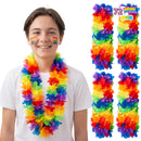 JOYIN 72Pcs Colorful Flower Leis Bulk Pride Party Necklaces