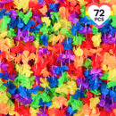 JOYIN 72Pcs Colorful Flower Leis Bulk Pride Party Necklaces