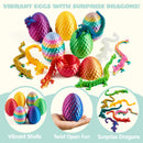 JOYIN 8 Pcs 3D Printed Dragon Eggs with Laser Color Dragon