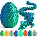 JOYIN 8 Pcs 3D Printed Dragon Eggs with Laser Color Dragon