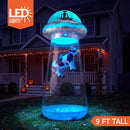 JOYIN 9 FT Giant Halloween Inflatable UFO Alien with Built-in LEDs