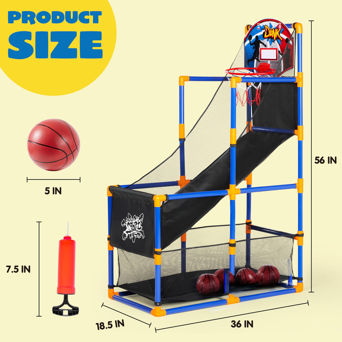 JOYIN Arcade Basketball Game Set for Kids | Indoor Outdoor Sport