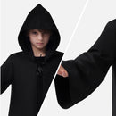 JOYIN Boys Black Hooded Cloak Knight Costume - Kids Halloween Tunic Robe