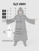 JOYIN Boys Black Hooded Cloak Knight Costume - Kids Halloween Tunic Robe