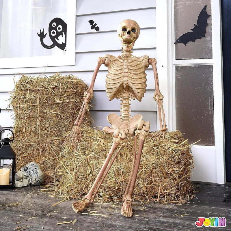 JOYIN Halloween 63 Inches Skeleton Full Body Posable