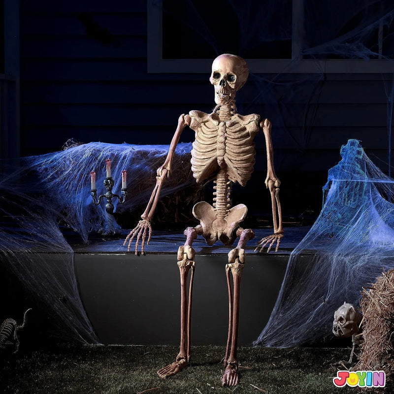 JOYIN Halloween 63 Inches Skeleton Full Body Posable