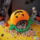 JOYIN Halloween Pumpkin Plush Tote Bucket Candy Trick or Treat Bag