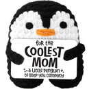 JOYIN Handmade Crochet Mini Penguin Doll with Card, Funny Gift for Mom