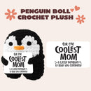 JOYIN Handmade Crochet Mini Penguin Doll with Card, Funny Gift for Mom