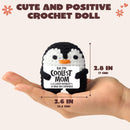 JOYIN Handmade Crochet Mini Penguin Doll with Card, Funny Gift for Mom