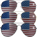 JOYIN July 4th Patriotic Sunglasses with Tri-Color Frames - 3 Pcs