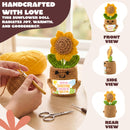 JOYIN Mini Sunflower Doll with Card, Funny Gift for Mom Dad