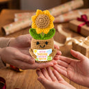 JOYIN Mini Sunflower Doll with Card, Funny Gift for Mom Dad