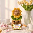 JOYIN Mini Sunflower Doll with Card, Funny Gift for Mom Dad