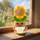 JOYIN Mini Sunflower Doll with Card, Funny Gift for Mom Dad