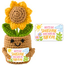 JOYIN Mini Sunflower Doll with Card, Funny Gift for Mom Dad