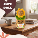 JOYIN Mini Sunflower Doll with Card, Funny Gift for Mom Dad
