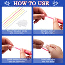 JOYIN Patriotic Glow Sticks Party Pack - 200 Pcs Red, White & Blue