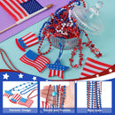 JOYIN Patriotic July 4th Beaded Necklaces with Holiday Pendants - 24 Pcs