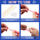 JOYIN Patriotic Red, White & Blue Light-Up Glow Party Supplies - 162 Pcs