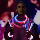 JOYIN Patriotic Red, White & Blue Light-Up Glow Party Supplies - 162 Pcs