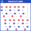 JOYIN Patriotic Red, White & Blue Light-Up Star Necklaces - 6 Pcs