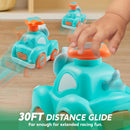 JOYIN Press & Go Inertial Animal Cars - 4-Pack Toddler Toys