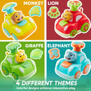 JOYIN Press & Go Inertial Animal Cars - 4-Pack Toddler Toys