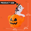 Joiedomi 5FT Halloween Inflatable Spooky Pumpkin Teapot with Ghosts