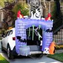 Joiedomi 6 FT Halloween Inflatable Castle with LED Lights - Pumpkin & Ghost Trunk or Treat Outdoor Decoration