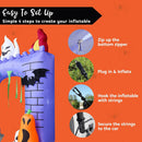 Joiedomi 6 FT Halloween Inflatable Castle with LED Lights - Pumpkin & Ghost Trunk or Treat Outdoor Decoration