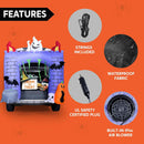 Joiedomi 6 FT Halloween Inflatable Castle with LED Lights - Pumpkin & Ghost Trunk or Treat Outdoor Decoration