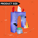 Joiedomi 6 FT Halloween Inflatable Castle with LED Lights - Pumpkin & Ghost Trunk or Treat Outdoor Decoration