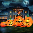 Joiedomi 7 FT Halloween Inflatable Pumpkin & Witch Cat - LED Outdoor Decor