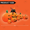 Joiedomi 7 FT Halloween Inflatable Pumpkin & Witch Cat - LED Outdoor Decor