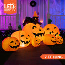 Joiedomi 7 FT Halloween Inflatable Pumpkin & Witch Cat - LED Outdoor Decor