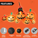 Joiedomi 7 FT Halloween Inflatable Pumpkin & Witch Cat - LED Outdoor Decor