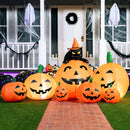 Joiedomi 7 FT Halloween Inflatable Pumpkin & Witch Cat - LED Outdoor Decor