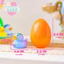 Joyin 12pcs Prefilled Easter Eggs with Rubber Ducks
