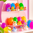 Joyin 12pcs Prefilled Easter Eggs with Rubber Ducks