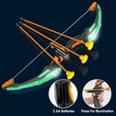 Kids LED Light Up Archery Toy Set with Suction Cup Arrows, Target & Arrow Case