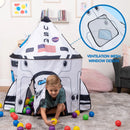 Kids Rocket Ship Play Tent Pop Up Play Tent