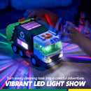 LED Garbage Truck Toy Set with Lights & Sounds