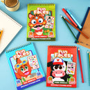 Make-a-Face Reusable Sticker Books 3-Pack (Safari, Farm, Sea Animals)