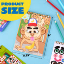 Make-a-Face Reusable Sticker Books 3-Pack (Safari, Farm, Sea Animals)