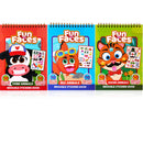 Make-a-Face Reusable Sticker Books 3-Pack (Safari, Farm, Sea Animals)