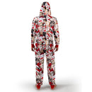 Men Cute Cat Print Christmas Hooded Pajamas, Adults Christmas Pajamas Outfits