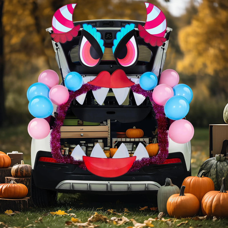 Pink Monster Halloween Trunk or Treat Decor Kit